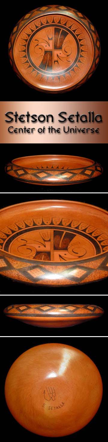 Hopi Pottery By Stetson Setalla Center Of The Universe